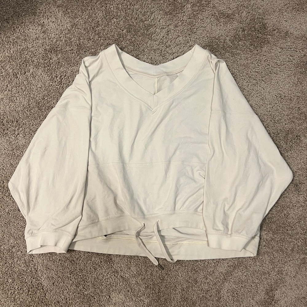 Lululemon Athletica White Sweatshirt